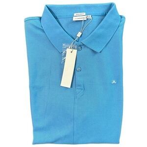 J. Lindeberg Men's Rubi Regular Fit Polo Size XXL Blue NWT